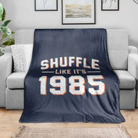 Shuffle Like It’s 1985 Throw Blanket Retro Championship Celebrated - Wonder Print Shop
