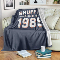 Shuffle Like It’s 1985 Throw Blanket Retro Championship Celebrated - Wonder Print Shop