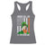 Funny Biden St Patricks Day Racerback Tank Top Merry 4th of Saint Patrick Uh Uh Leprechaun American Flag