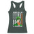 Funny Biden St Patricks Day Racerback Tank Top Merry 4th of Saint Patrick Uh Uh Leprechaun American Flag