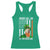 Funny Biden St Patricks Day Racerback Tank Top Merry 4th of Saint Patrick Uh Uh Leprechaun American Flag