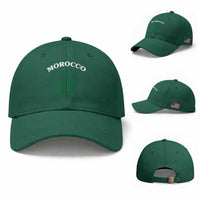 Morocco Pride Flag Star Baseball Cap Patriotic Moroccan Heritage Souvenir