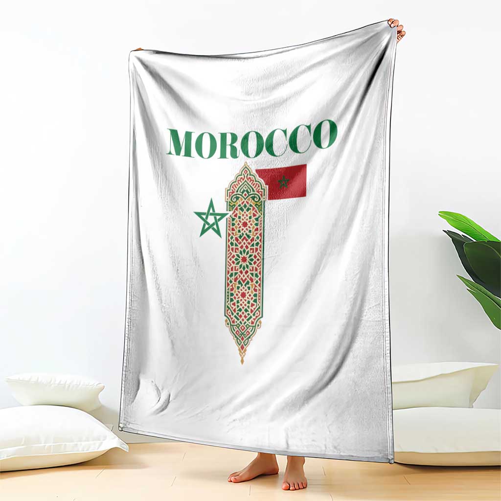 Traditional Moroccan Mosaic Archway Graphic Throw Blanket Morocco Architecture Tile Pattern