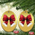 Red Coquette Bow Santa Xmas Vibe Christmas Ornament - Wonder Print Shop