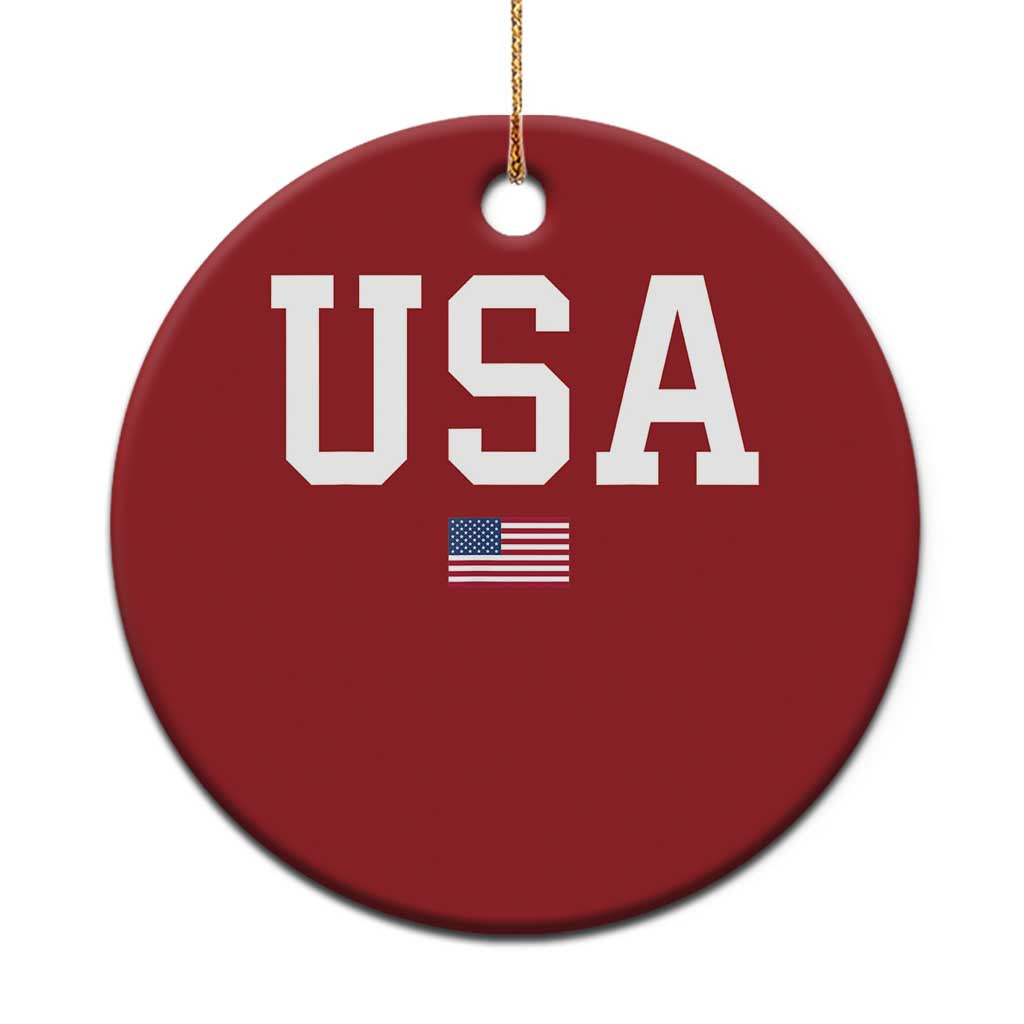 USA Christmas Ornament Patriotic American Flag - Wonder Print Shop