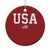 USA Christmas Ornament Patriotic American Flag - Wonder Print Shop