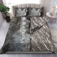 Hunting Rifle Bedding Set Grunge Wilderness Marsh Scene with Rustic Outdoor