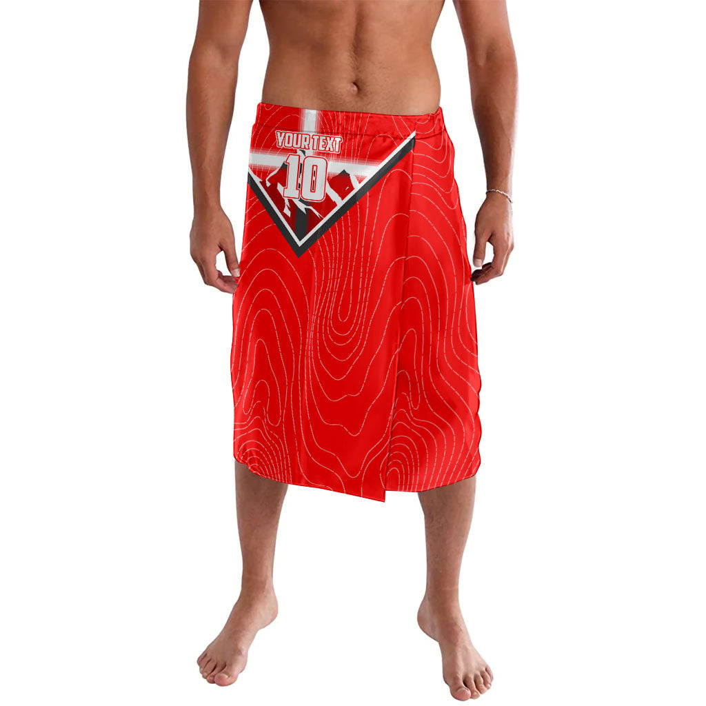 Personalized Switzerland Football Bull Mascot Lavalava Swiss Flag And Alps Mountain Background With Muscular Bull Art