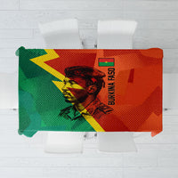 Burkina Faso Independence Day Thomas Sankara Tablecloth Revolution Heritage Broken Chains Graphic