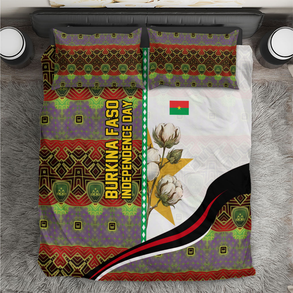 Burkina Faso Independence Day Coat Of Arms Bedding Set National Stallion Shield
