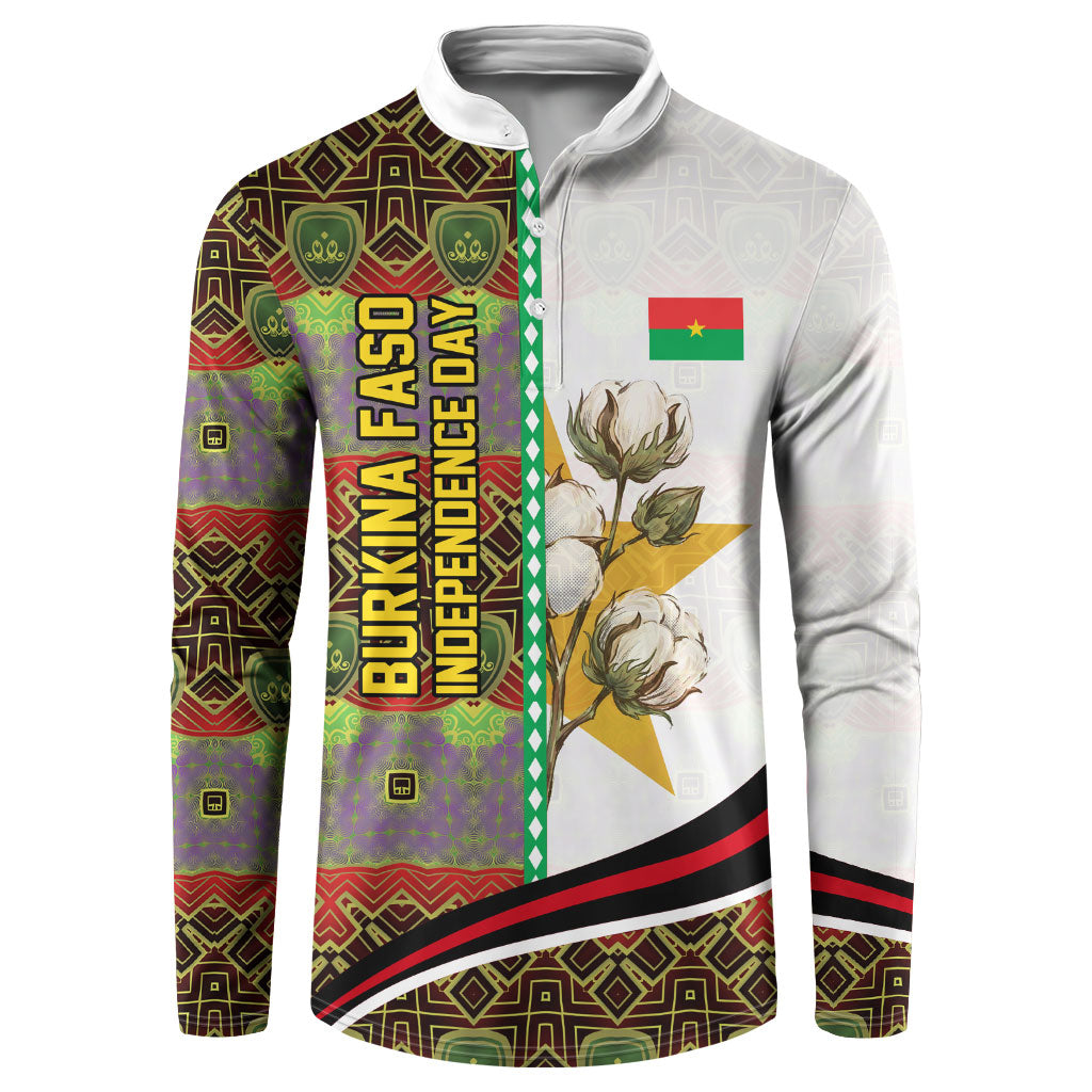 Burkina Faso Independence Day Coat Of Arms Button Sweatshirt National Stallion Shield