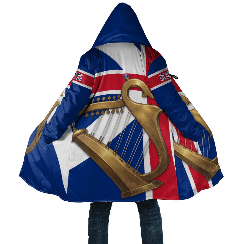 Commonwealth Of England Flag Golden Harp Cloak Historical British Heritage