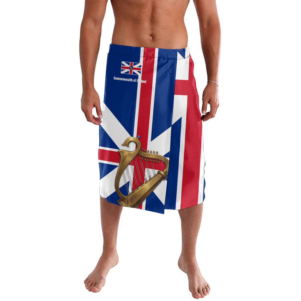Commonwealth Of England Flag Golden Harp Lavalava Historical British Heritage