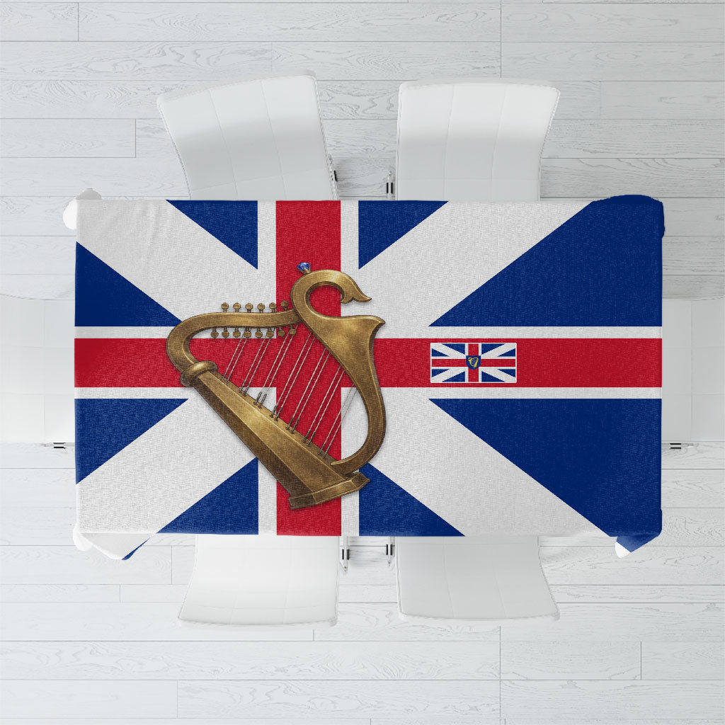 Commonwealth Of England Flag Golden Harp Tablecloth Historical British Heritage