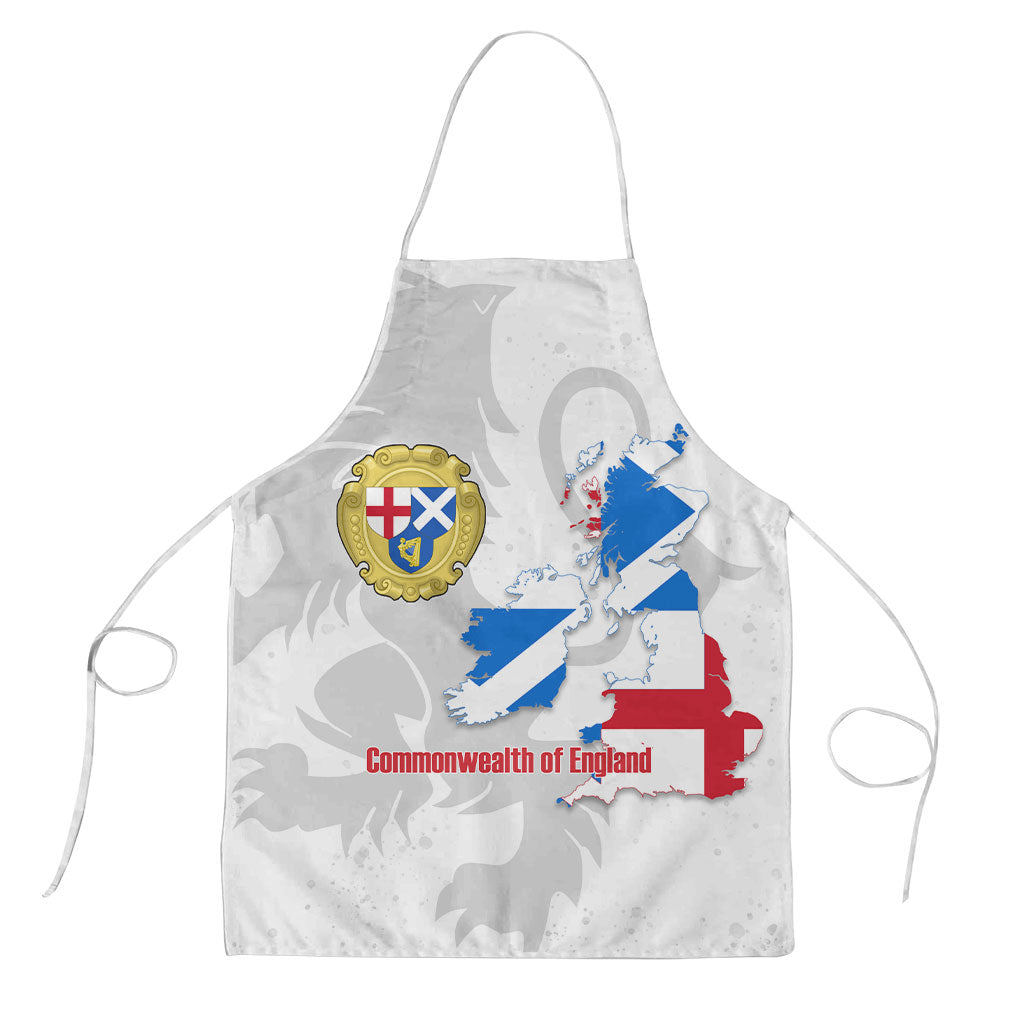 Commonwealth Of England Map Apron Historical British Isles Flag Silhouette