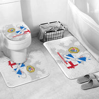 Commonwealth Of England Map Bathroom Set Historical British Isles Flag Silhouette