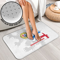 Commonwealth Of England Map Bathroom Set Historical British Isles Flag Silhouette