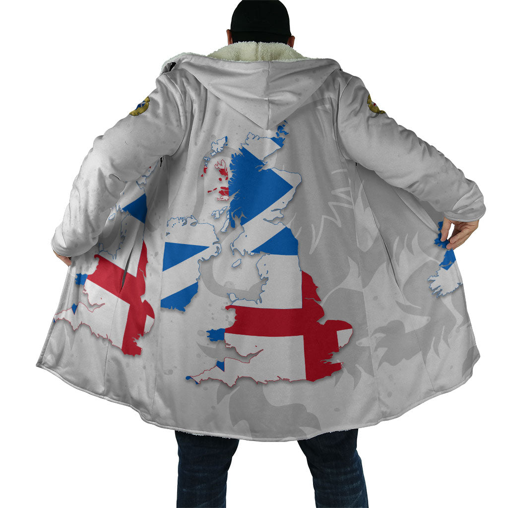 Commonwealth Of England Map Cloak Historical British Isles Flag Silhouette