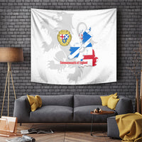 Commonwealth Of England Map Tapestry Historical British Isles Flag Silhouette