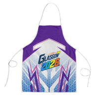 Glasgow 2026 Apron Scotland Dynamic Geometric Athlete Graphic Art