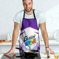 Glasgow 2026 Apron Scotland Dynamic Geometric Athlete Graphic Art