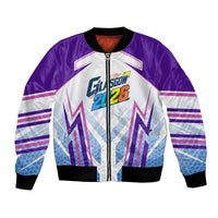 Glasgow 2026 Bomber Jacket Scotland Dynamic Geometric Athlete Graphic Art