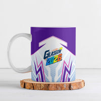 Glasgow 2026 Ceramic Mug Scotland Dynamic Geometric Athlete Graphic Art