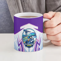 Glasgow 2026 Ceramic Mug Scotland Dynamic Geometric Athlete Graphic Art