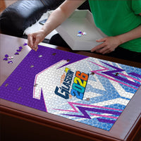 Glasgow 2026 Puzzle Scotland Dynamic Geometric Athlete Graphic Art