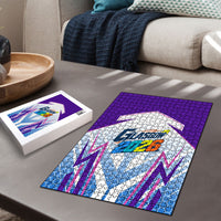 Glasgow 2026 Puzzle Scotland Dynamic Geometric Athlete Graphic Art