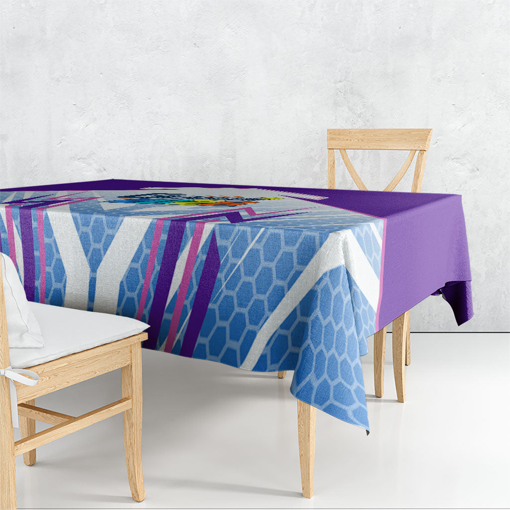 Glasgow 2026 Tablecloth Scotland Dynamic Geometric Athlete Graphic Art