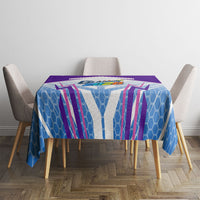 Glasgow 2026 Tablecloth Scotland Dynamic Geometric Athlete Graphic Art