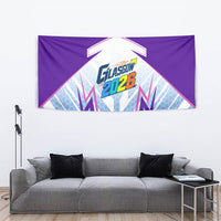 Glasgow 2026 Tapestry Scotland Dynamic Geometric Athlete Graphic Art