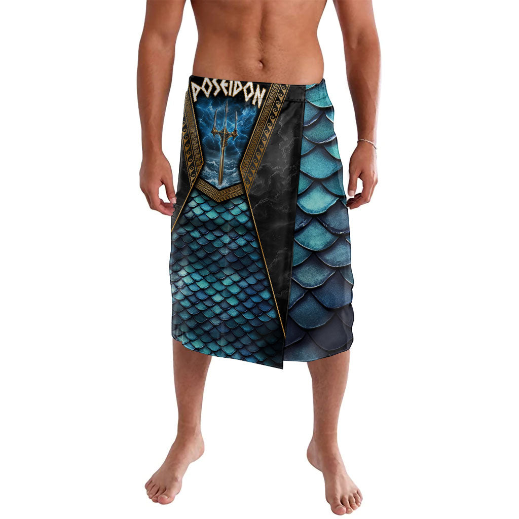 Poseidon God Of The Sea Trident Lavalava Ancient Greek Mythology Stormy Ocean Art