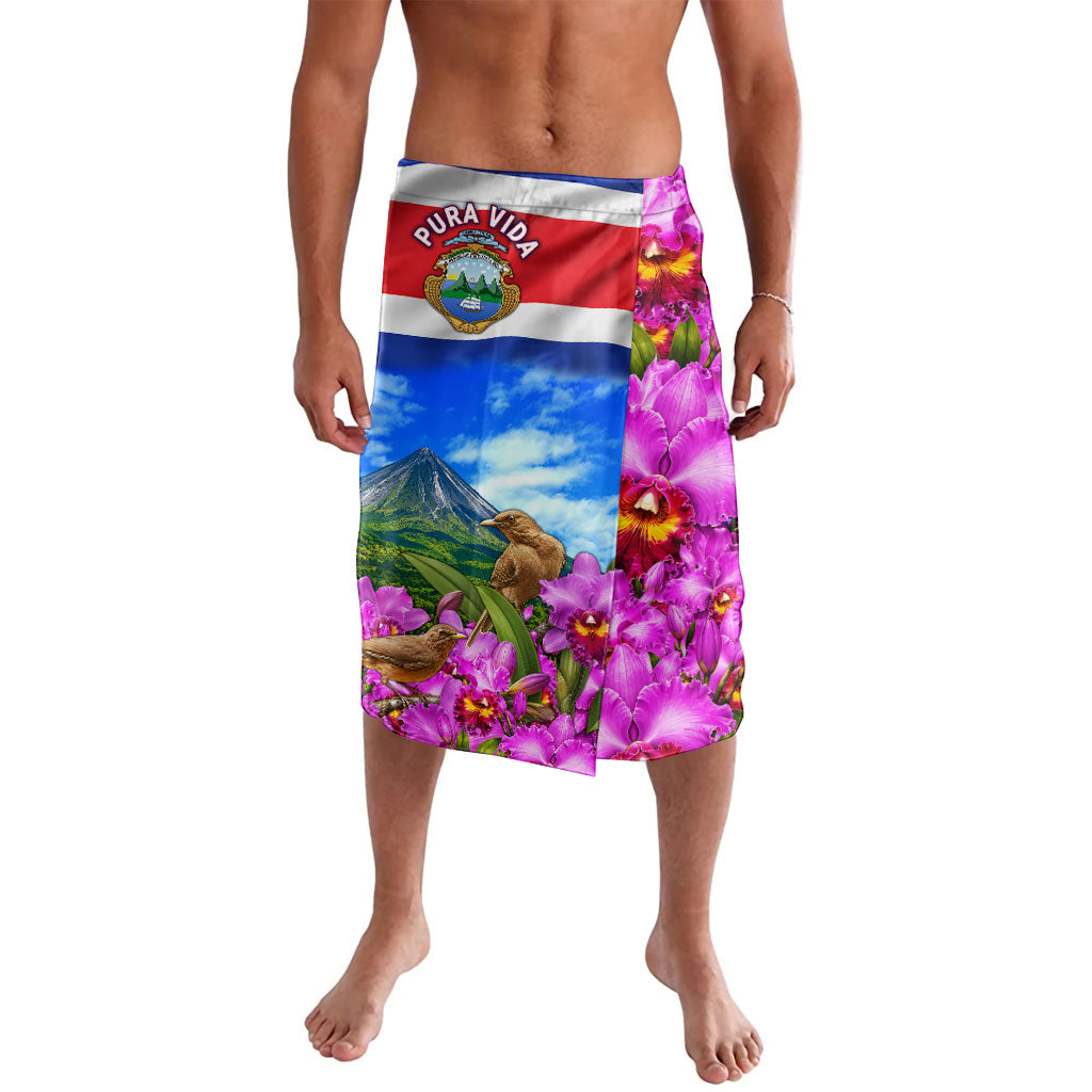 Costa Rica Pura Vida White Tailed Deer And Basilica Lavalava Patriotic National Symbols Guaria Morada Flag Art