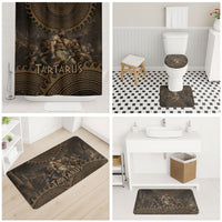 Greek Mythology Tartarus Bathroom Set Chained Titans Classical Art Greek Key Pattern