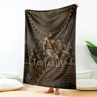 Greek Mythology Tartarus Blanket Chained Titans Classical Art Greek Key Pattern