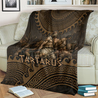 Greek Mythology Tartarus Blanket Chained Titans Classical Art Greek Key Pattern