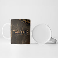 Greek Mythology Tartarus Ceramic Mug Chained Titans Classical Art Greek Key Pattern