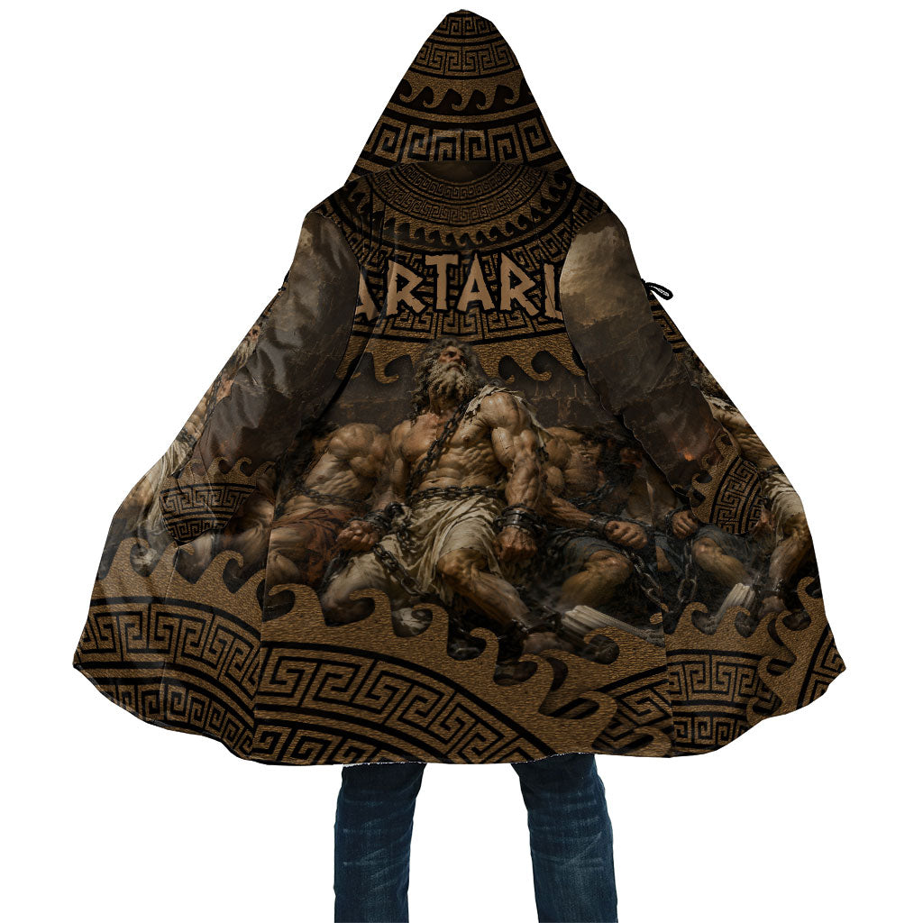 Greek Mythology Tartarus Cloak Chained Titans Classical Art Greek Key Pattern