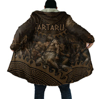 Greek Mythology Tartarus Cloak Chained Titans Classical Art Greek Key Pattern