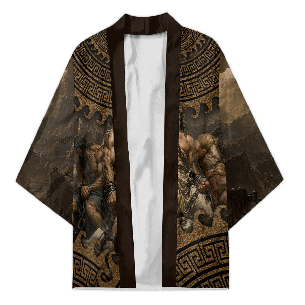 Greek Mythology Tartarus Kimono Chained Titans Classical Art Greek Key Pattern