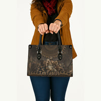 Greek Mythology Tartarus Leather Bag Chained Titans Classical Art Greek Key Pattern