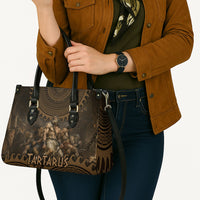 Greek Mythology Tartarus Leather Bag Chained Titans Classical Art Greek Key Pattern