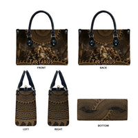 Greek Mythology Tartarus Leather Bag Chained Titans Classical Art Greek Key Pattern