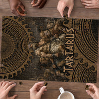 Greek Mythology Tartarus Puzzle Chained Titans Classical Art Greek Key Pattern