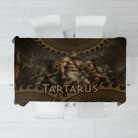 Greek Mythology Tartarus Tablecloth Chained Titans Classical Art Greek Key Pattern