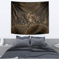 Greek Mythology Tartarus Tapestry Chained Titans Classical Art Greek Key Pattern