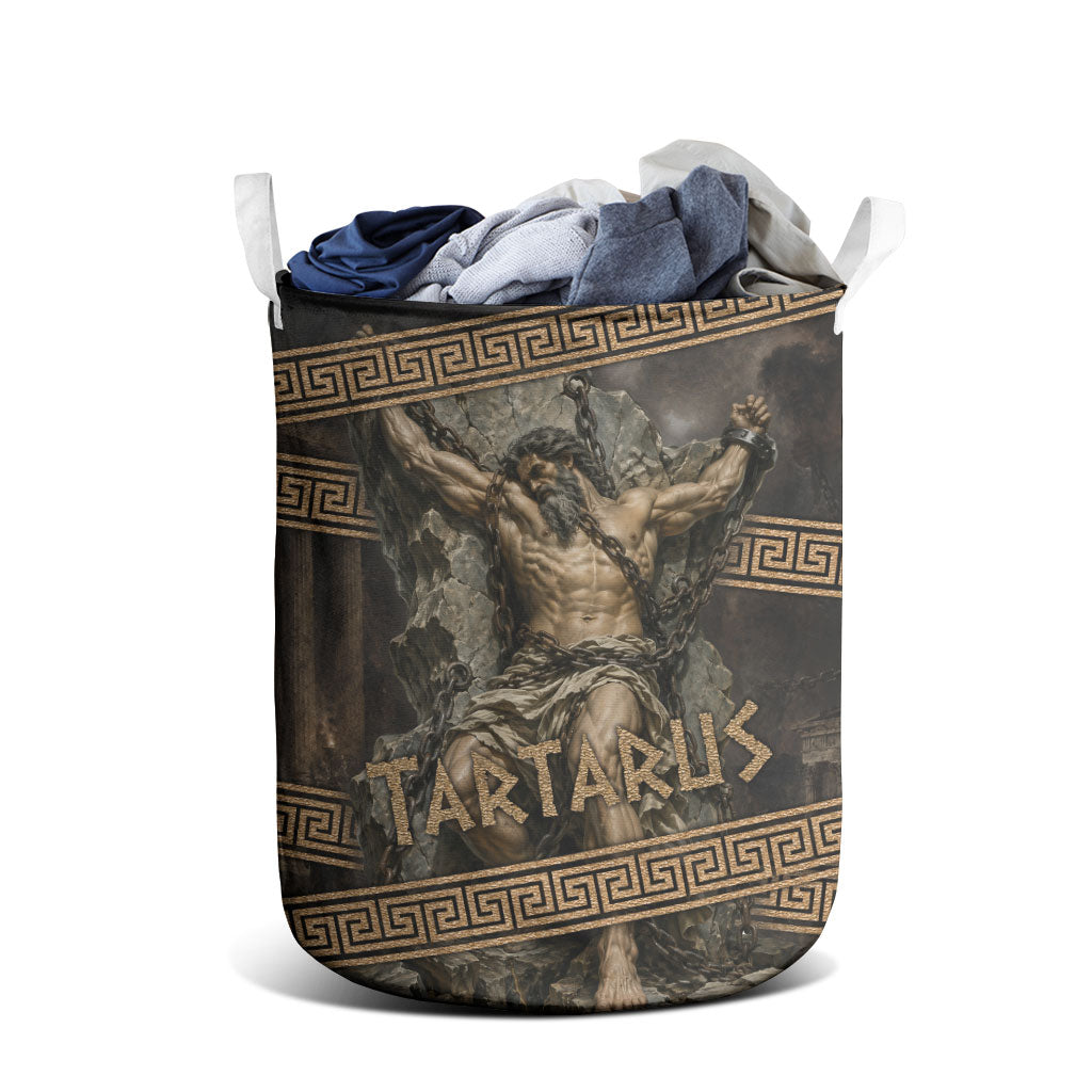Tartarus Greek Mythology Laundry Basket Chained Titan Classical Art