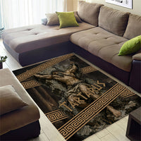 Tartarus Greek Mythology Area Rug Chained Titan Classical Art